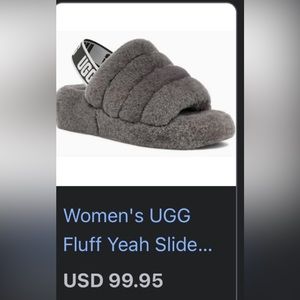 UGG FLUFF YEAH SLIDE SNEAKERS FOR WOMEN size 8, good conditions, I accept offers